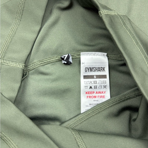 Gymshark Green crossover athletic Leggings size small - Picture 2 of 9